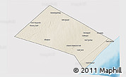 Shaded Relief 3D Map of Aadan, single color outside