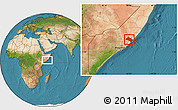 Satellite Location Map of Aadan