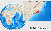 Shaded Relief Location Map of Aadan