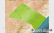 Physical Map of Aadan, satellite outside