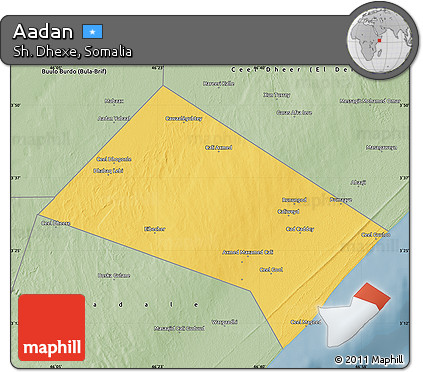 Savanna Style Map of Aadan