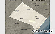 Shaded Relief Map of Aadan, darken