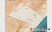 Shaded Relief Map of Aadan, satellite outside