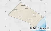 Shaded Relief Map of Aadan, single color outside