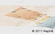 Satellite Panoramic Map of Aadan, lighten