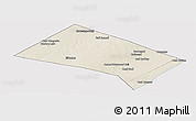 Shaded Relief Panoramic Map of Aadan, cropped outside