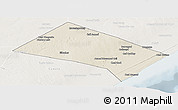 Shaded Relief Panoramic Map of Aadan, lighten