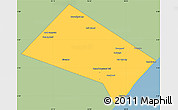 Savanna Style Simple Map of Aadan, single color outside