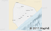 Classic Style 3D Map of Cadale, single color outside