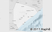 Silver Style 3D Map of Cadale