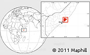 Blank Location Map of Cadale