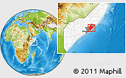 Physical Location Map of Cadale, highlighted country, highlighted parent region