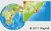 Physical Location Map of Cadale, highlighted parent region
