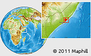 Physical Location Map of Cadale