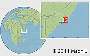 Savanna Style Location Map of Cadale