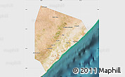 Satellite Map of Cadale, single color outside