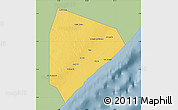 Savanna Style Map of Cadale, single color outside