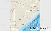 Shaded Relief Map of Cadale
