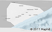 Gray Panoramic Map of Cadale, single color outside