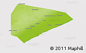 Physical Panoramic Map of Cadale, cropped outside