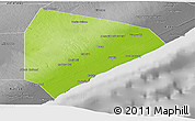 Physical Panoramic Map of Cadale, desaturated
