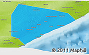 Political Panoramic Map of Cadale, physical outside