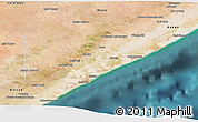 Satellite Panoramic Map of Cadale