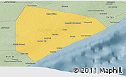 Savanna Style Panoramic Map of Cadale