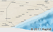 Shaded Relief Panoramic Map of Cadale