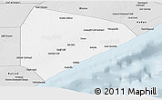 Silver Style Panoramic Map of Cadale