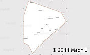 Classic Style Simple Map of Cadale, cropped outside