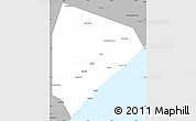 Gray Simple Map of Cadale