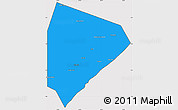 Political Simple Map of Cadale, cropped outside