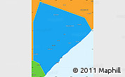 Political Simple Map of Cadale