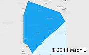 Political Simple Map of Cadale, single color outside, borders and labels