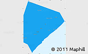 Political Simple Map of Cadale, single color outside