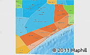 Political Shades 3D Map of Sh. Hoose