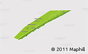 Physical 3D Map of Marka, cropped outside