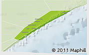 Physical 3D Map of Marka, lighten