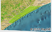 Physical 3D Map of Marka, satellite outside