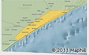 Savanna Style 3D Map of Marka