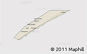 Shaded Relief 3D Map of Marka, cropped outside