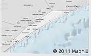 Silver Style 3D Map of Marka