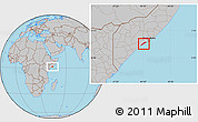 Gray Location Map of Marka