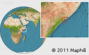 Satellite Location Map of Marka