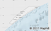 Silver Style Map of Marka, single color outside