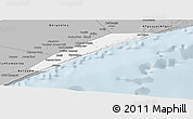 Gray Panoramic Map of Marka