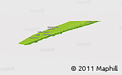 Physical Panoramic Map of Marka, cropped outside