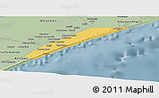 Savanna Style Panoramic Map of Marka