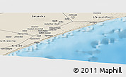 Shaded Relief Panoramic Map of Marka